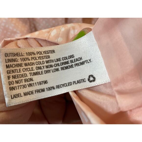 Merona Women’s Pink Hooded Jacket Small Petite Water-Resistant Drawstring - Picture 8 of 14